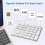 External Numpad Keyboard, 34-Key Design for Rapid Number Entry, Portable Bluetooth Numeric Keypad with USB-C Hub Function, Multi-interface Use, 4