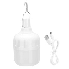 Ampoule de secours haute luminosité, rechargeable, avec 3 modes d'éclairage personnalisables, lampe de secours portable et économe en énergie.