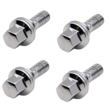 Locking Wheel Nuts M12x1.25 for Peugeot 206 207 307 308 407 OEM 540567 940684 Durable Steel 4PCS