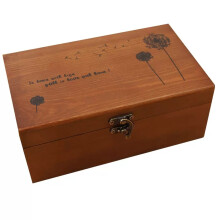 Wooden Sewing Box with Accessories, Vintage Floral Design AllinOne Kit Organizer for Beginners