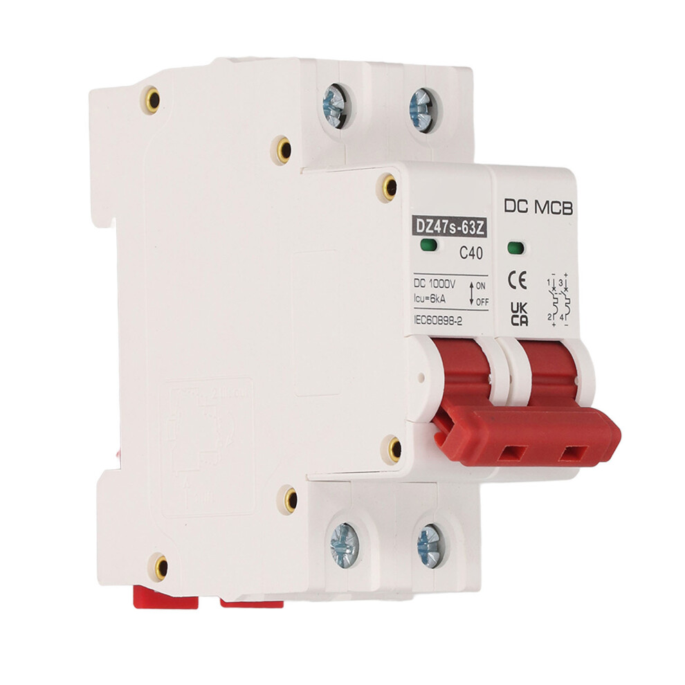 Dz47s-63Z 1000V 40A Dc Circuit Breaker, 6Ka Breaking Capacity 7631381898752