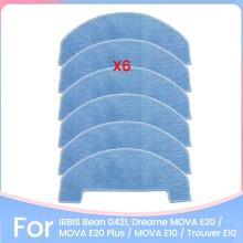 6PCS Mop Cloth Pads for MOVA E20 / MOVA E20 / MOVA E10 / Trouver E10 for IRBIS Bean 0421 Spare Parts 6PCS