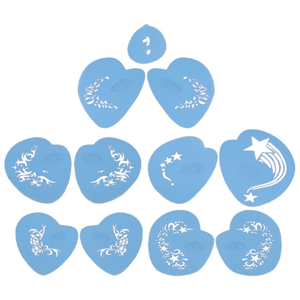 5pcs Face Paint Stencils Kit PET Reusable Painting Template Stencils Template UK