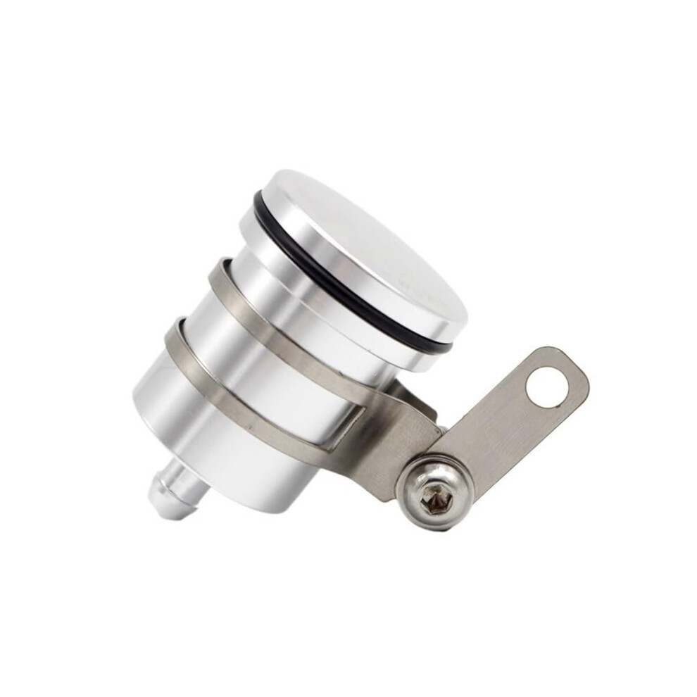 Motorcycle Brake Master Cylinder With Cnc Aluminum Fluid Reservoir Cup For Suzuki Vstrom Bandit Silver 9347817711325
