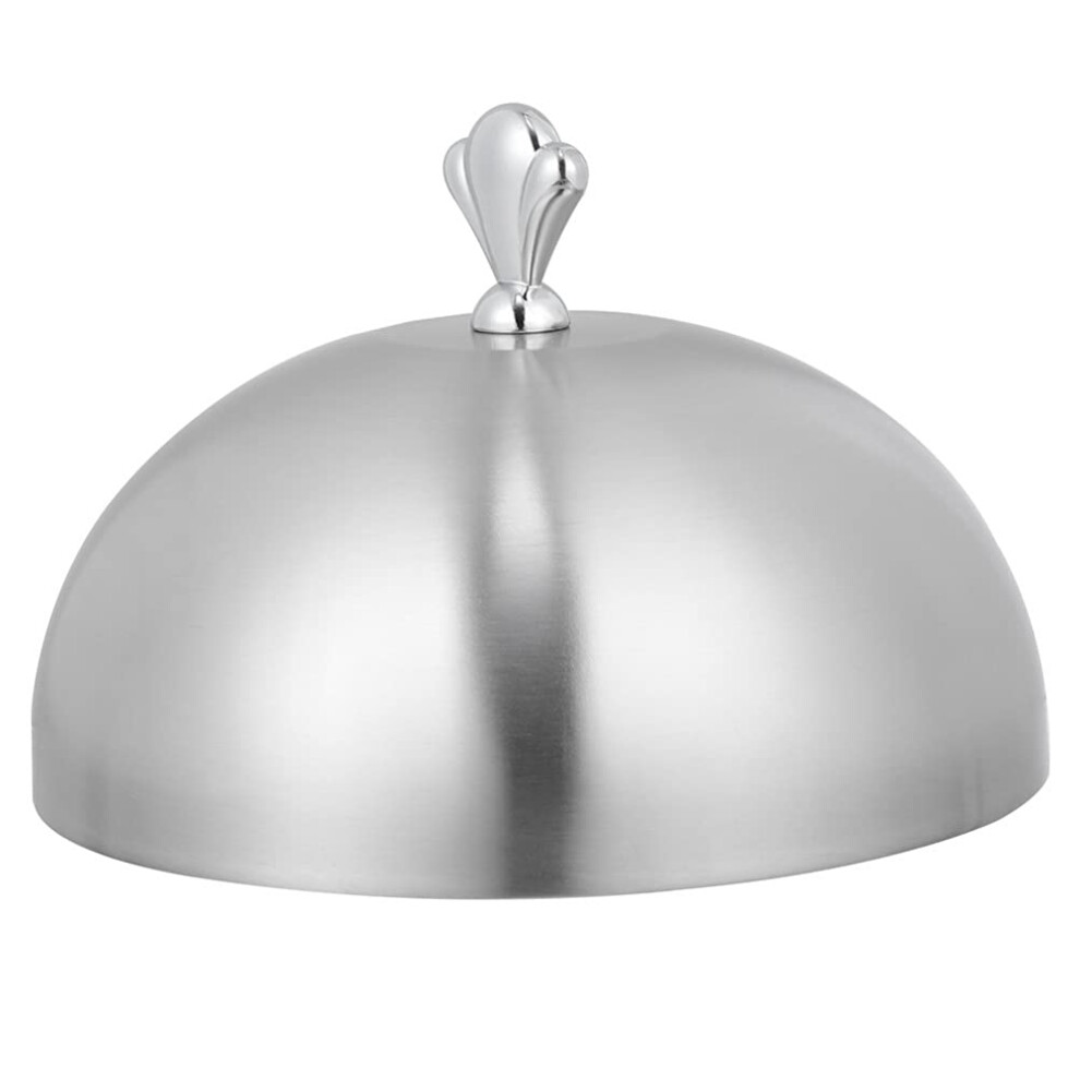 Basting Cover Stainless Steel Cloche Dome For Food Serving 26x26x12 cm And 28x28x13.5 cm Cheese Melting Dome
