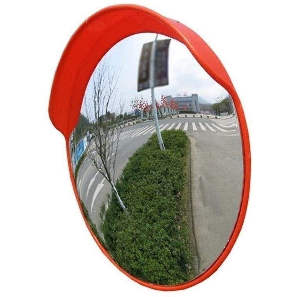 Convex Safety Mirror Wide Angle View Blind Spot Reduction Weather Resistant For Outdoor And Garage 9174973071365