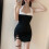 (One Size, Black) Női pántnélküli ruha, egyrészes ruhák 4