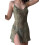 (S, Army Green) Robe nuisette transparente jupe courte 3