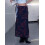 (M, Navy) Jupe fleurie vintage sorties décontractées. 5