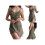 (S, Army Green) Robe nuisette transparente jupe courte 5
