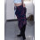 (M, Navy) Jupe fleurie vintage sorties décontractées. 4