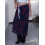 (M, Navy) Jupe fleurie vintage sorties décontractées. 8
