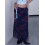 (M, Navy) Jupe fleurie vintage sorties décontractées. 3