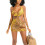(S, Yellow) Robe d'été sexy style décontracté. 1