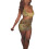 (S, Yellow) Robe d'été sexy style décontracté. 2