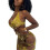 (S, Yellow) Robe d'été sexy style décontracté. 3