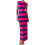 (S, Purple) Robe moulante rayée et sorties. 1