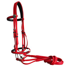 Horse Head Collar Halter Durable PVC RacingStyle Equestrian Equipment Red Size M