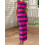 (S, Purple) Robe moulante rayée et sorties. 7