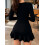 (M, Black) Robe trapèze élégante pour l'automne 8