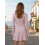 (S, Pink) Robe trapèze élégante pour l'automne 2