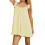 (L, Bright Yellow) Robe d'été courte sans manches. 1