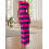 (L, Purple) Robe moulante rayée et sorties. 8