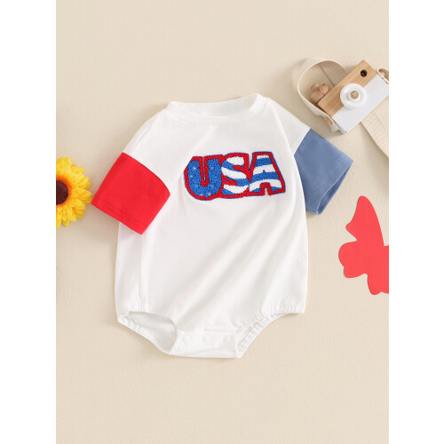 (12-18 Months, White) Romper Samhraidh le na Saoirse. 2