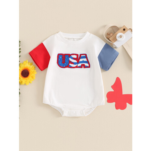 (6-12 Months, White) Romper Samhraidh le na Saoirse. 1