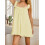 (L, Bright Yellow) Robe d'été courte sans manches. 5