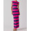 (S, Purple) Robe moulante rayée et sorties. 5