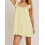 (L, Bright Yellow) Robe d'été courte sans manches. 8