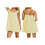 (M, Bright Yellow) Robe d'été courte sans manches. 2