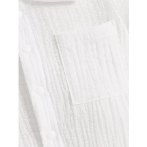 (18-24 Months, White) Ολόσωμες Φόρμες για με Κουμπιά 1