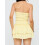 (S, Yellow) Robe bustier mini les soirées. 6