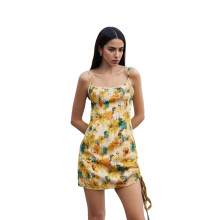 (L, Yellow) Robe nuisette femme, le club.