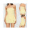 (S, Yellow) Robe bustier mini les soirées. 2