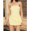 (L, Yellow) Robe bustier mini les soirées. 3