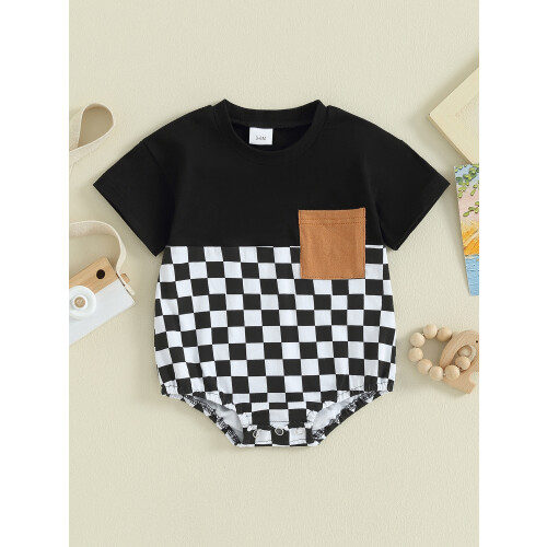 (0-3 Months, Black) Ολόσωμες Φόρμες Μωρών για Νεογέννητα 1