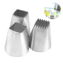 Professional Piping Nozzle Set for Decorators, Baking Accessories Easy to Clean Finish, Reusable Stainless Steel Nozzle, Cake Decorating Tools for