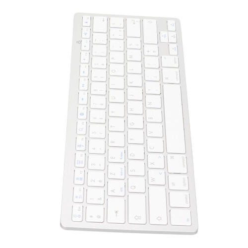 Portable Mechanical Keyboard, Ultra Slim Compact Keyboard with Stable Bluetooth Connectivity and Auto Recognize Operating System, Wireless Computer 2
