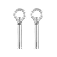 Eye Ring Bolt for Heavy Duty Bolts Anchor Fastener, 304 Stainless Steel Expansion Bolts with Eye Hooks Anchor Fastener for Lifting and Rigging,