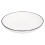 4Pcs Ceramic Dinner Plates Set – Black Line, 8 Inch Round, White 15