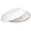 4Pcs Ceramic Dinner Plates Set – Black Line, 8 Inch Round, White 11