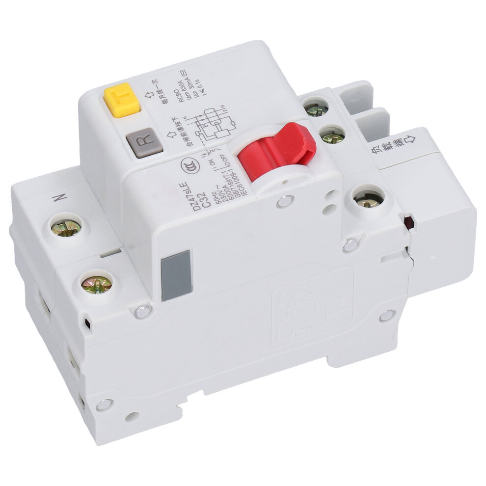 Miniature Circuit Breaker Residual Current Isolator 230V 32A Dz47sle 7641376638881