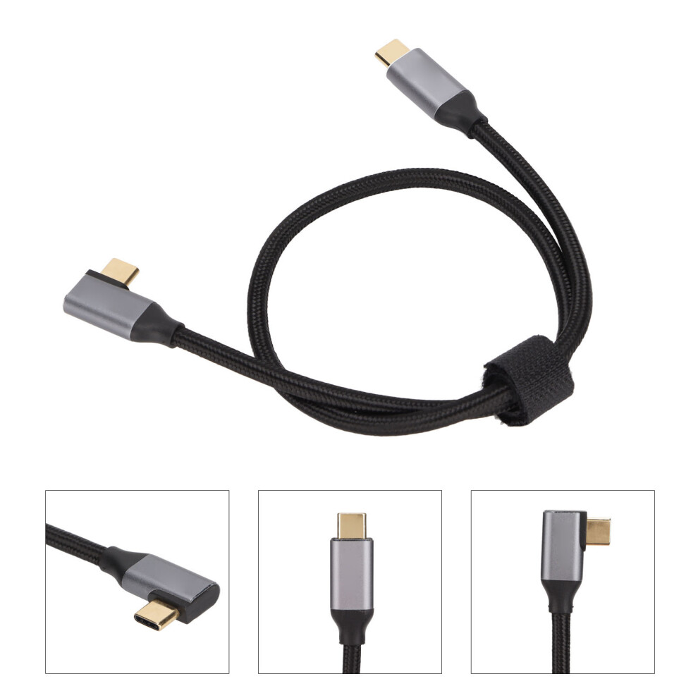 100W 4K Right Angle 5A Type C Pd Extension Cable, 0.5M 3381376640296