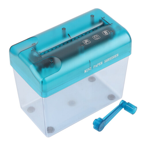 Manual Document Shredder, Mini Hand Shredder for Easy and Convenient Destruction of Sensitive Documents