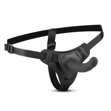 Harnais à sangle pour jeux de couple, avec godemichet long en silicone souple et vibromasseur point G ajustable, godemichet anal détachable