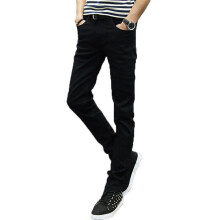 Slim fit stretchbroek voor heren, slim fit stretchdenim met flexibele taille en vijf zakken, comfortabele denimbroek met middelhoge taille voor