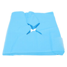 Wegwerp gezichtskussenhoezen met X-vormig gat, ergonomisch ontworpen, ademend non-woven kussenhanddoek voor spa- en schoonheidssalons.